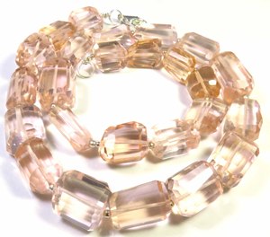 ลูกปัดแก้วควอตซ์ทรงหยดน้ำสีพีชเจียระไนใส ขนาด 10.5-20 มม. สร้อยคอ 16 นิ้ว 25 ชิ้น คุณภาพสูงสำหรับทำเครื่องประดับ - Product Image 4