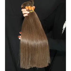 Atacado extensões do cabelo humano cutícula alinhada cabelo Tendência 2023 mel cor cru cabelo vietnamita