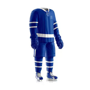 Conjunto de Jersey de Hockey sobre Hielo Premium 100% Poliéster de Alta Calidad, Transpirable, Ligero y Ecológico, Diseño de Color Personalizable, Deportivo - Product Image 2
