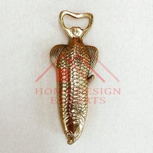 Abrebotellas de latón para decoración de mesa, abridor de botellas de pescado de Acabado niquelado para hoteles y restaurantes - Product Image 2