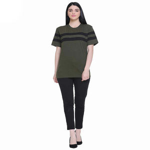 Camisetas de peso pesado para mujer, camiseta informal para mujer, camiseta de gran tamaño, transpirable, 100% de algodón - Product Image 5