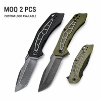 Couteau de poche pliant, lame en acier inoxydable 8Cr13 avec clip, outil tactique EDC, outil utilitaire extérieur, MOQ 2, logo personnalisé