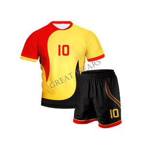 Camiseta de voleibol de poliéster rojo Unisex de la mejor calidad, ropa de voleibol de secado rápido, kits de uniformes de voleibol rojo Unisex - Product Image 4