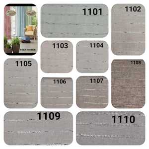 Tissu de rideau transparent léger multicolore à rayures classiques 100% polyester technique tissée pour la maison et la décoration - Product Image 5