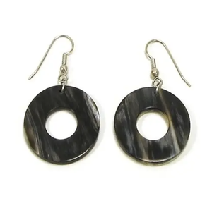 Pendientes de cuerno de Búfalo con diseño personalizado, joyería hecha a mano 100%, pendientes de gota de cuerno de búfalo y buey Natural - Product Image 5