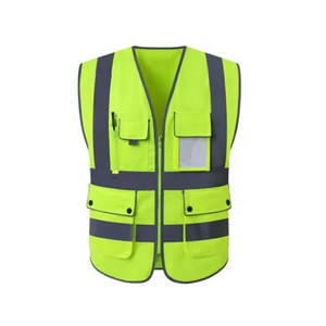 Custom Branded Men's Casual Workwear Jacket Multi-Pocket Outdoor <b>Vest</b> for Fishing <b>Tactical</b> & Volunteer Safety Extra Pockets - Product Image 6