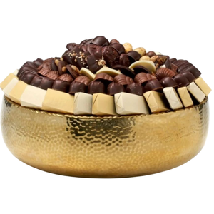 Hammered Gold Metal Chocolate Serving <b>Bowl</b> Hotel Table Decorative Sweets Candies Serving <b>Bowl</b> Chocolate Display <b>Desserts</b> <b>Bowl</b> - Product Image 1