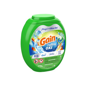 Lessive en capsules Gain + Aroma Boost Deep Clean, parfum fruité, 154 fl oz, compatible HE, capacité de lavage 107, Febreze - Product Image 6