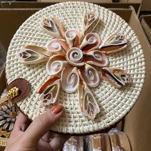 Sac en rotin naturel tissé à la main paille fourre-tout plage utilisation léger sac à main décontracté accessoire élégant fabriqué au Vietnam - Product Image 1