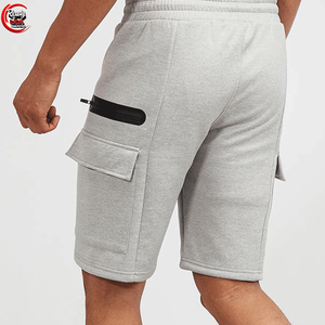 Lightweight 100% Cotton Canvas Men's Gym Sport <b>Shorts</b> <b>Compression</b> Quick Dry & Eco-Friendly Solid Pattern Elastic Waist Closure - Product Image 2