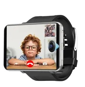 터치 스크린 DM100 스마트 시계 안드로이드 4G 전화 큰 화면 GPS Smartwatch 3GB + 32GB 와이파이 성인 남자 시계 스포츠 운동