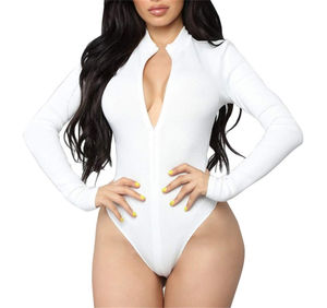 Body con combishort de couleur unie avec logo personnalisé au design de trench Combinaisons d'été pour femmes Combinaisons - Product Image 4