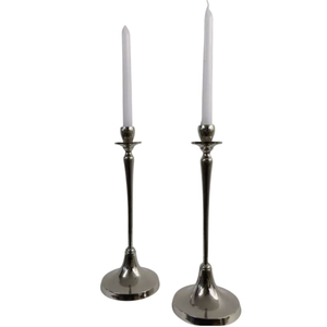 Ensemble de 3 bougeoirs coniques en laiton massif de qualité supérieure, design en forme de goutte dorée, pour la décoration de la maison et les mariages - Product Image 6