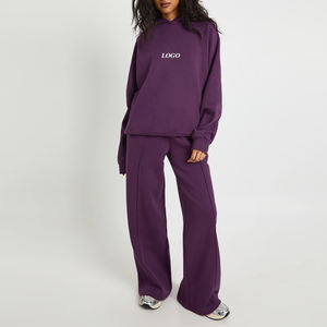 Ropa Urbana Casual y Moderna para Mujer, Corte Holgado, Color Sólido, Diseño con Logotipo Personalizado, Precio Económico para Compradores al por Mayor, con Capucha - Product Image 1