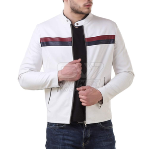 Chaqueta de cuero para hombre al por mayor Chaqueta de cuero para hombre de la mejor calidad Chaqueta de invierno de cuero genuino para hombre - Product Image 1