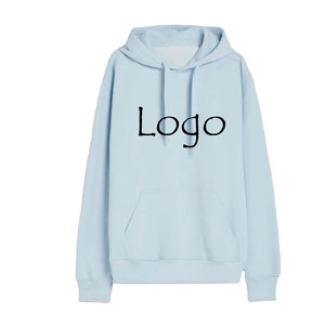 Sweat à capuche à logo personnalisable 100% coton pull à motif uni avec impression de broderie de poche sweat à capuche pour hommes - Product Image 5