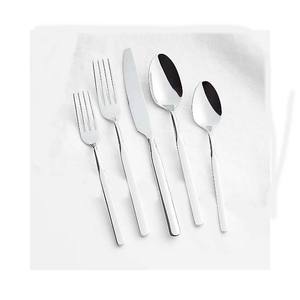 Juego de cubiertos de acero inoxidable con mango punteado, juego de cubiertos de boda de hotel de lujo, juego de cubiertos pulidos de plata mate, cubiertos para boda - Product Image 4