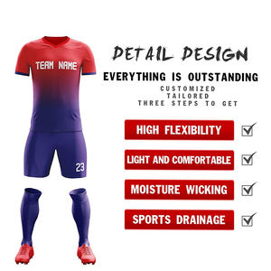 Uniformes de fútbol personalizados para jóvenes, camiseta de fútbol, pantalones cortos, traje de entrenamiento - Product Image 3