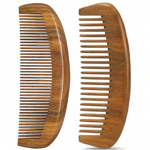 2025 mejor peine de madera de Neem diente ancho hecho a mano India hierbas anticaspa Control de pérdida de cabello para hombres mujeres crecimiento del cabello - Product Image 4