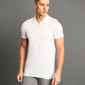 Ropa de calle activa para hombre de algodón 100%, lona larga cómoda para polo con diseño sólido único, diseño en blanco OEM - Product Image 6