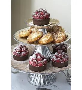 Moderno Centro de Mesa Decorativo de Aluminio para Pastel, Soporte para Pastel para Uso en Comedor, Ecológico, Apto para Horno, Zahid Exports, Grande - Product Image 3