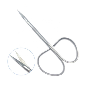 Haute qualité 11cm Micro ciseaux à ongles poignée de ruban incurvé droit vente chaude ciseaux de ténotomie Stevens pour la coupe des ongles des doigts - Product Image 3