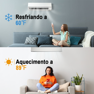 Inversor Solar Híbrido de 1.5P 12000BTU DC80-380V AC-1Ton R32, Sistema <span class=keywords><strong>Split</strong></span> para Hogar de 15-25m2, 4 Paneles Solares de 550W (OEM) - Product Image 2