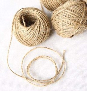 Long motif brut de cordon de ficelle de jute naturel pour l'artisanat et le jardinage - Product Image 3