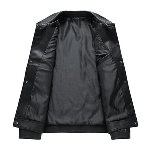 Custom <b>Men</b> Luxury Outerwear Genuine Cowhide Leather Jacket's Manufacturer Oem Custom Logo <b>Men'S</b> Leather Jacket's - Product Image 3