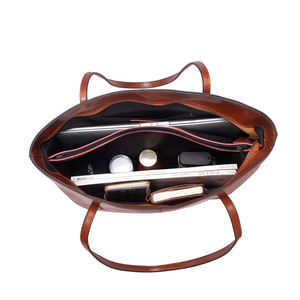 Custom New Fashion Canvas <b>Tote</b> <b>Shopping</b> <b>Bag</b> Wholesale High Quality Low MOQ Leather Drawstring <b>Shopping</b> <b>Bags</b> - Product Image 2