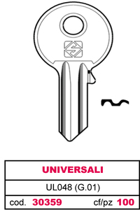Chiave in Ottone Ul048 (g.Vab 0) Universale - Product Image 1