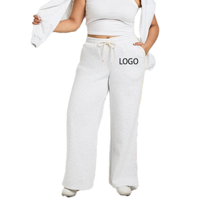 Pantalons de survêtement pour femmes, en tissu polaire de coton, respirants, chauds, durables, de grande taille, pour les voyages, décontractés, absorbant la transpiration - Product Image 1