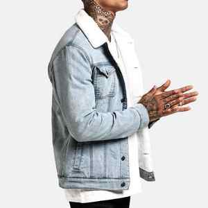 Chaqueta vaquera de lona de alta calidad 2025 para hombre Oem Street Casual Style Venta caliente chaqueta vaquera de Pakistán - Product Image 6