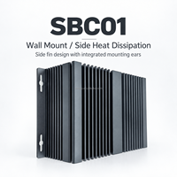 Boîtier en aluminium sans ventilateur personnalisé pour ordinateur industriel embarqué, carte mère SBC, OEM ODM SBC01