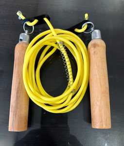 เชือกกระโดด3เมตรทำจากพีวีซีปรับได้สีชมพูน้ำหนักเบาพร้อมที่จับพลาสติกสำหรับใช้ในบ้านและออกกำลังกาย - Product Image 4