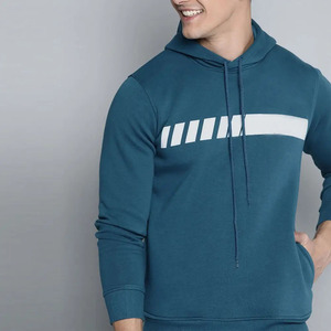 Sweat à capuche léger en molleton de coton pour homme avec logo personnalisé, fabricant OEM ODM de sweats à capuche vierges, vente en gros - Product Image 6