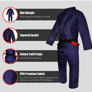 Nouvelle arrivée, uniforme de BJJ professionnel léger, 100% polyester, respirant, séchage rapide, personnalisable pour les arts martiaux - Product Image 6