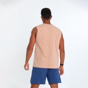 Débardeur côtelé 100% coton pour hommes de haute qualité nouveau personnalisé couleur unie décontracté pour la salle de sport entraînement Streetwear haut sans manches - Product Image 6