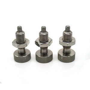 Goupille de positionnement manuelle à ressort en acier inoxydable 304 avec écrou de blocage pour équipement d'automatisation de fixation - Product Image 1