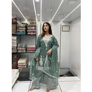 ชุดปาลาสเซ็ตแขนยาวผ้าหยาบสำหรับผู้หญิงสำหรับงานแต่งงานและโอกาสพิเศษ - Product Image 2