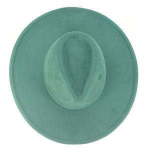 Fashion Polyester <b>Fedora</b> Hat for Women <b>Men</b> Classic Character Casual Flat Wide Brim Jazz Cap - Product Image 1