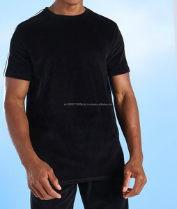 Hombres personalizados al por mayor Slim Fit Twinsets camisetas y pantalones cortos nuevo diseño 100% algodón hombres Twin Set - Product Image 2