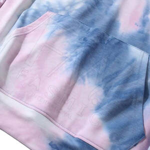 เสื้อฮู้ดมัดย้อมสำหรับผู้ชายเสื้อฮู้ดผ้าคอตตอน100% ดีไซน์ปรับแต่งได้ทันสมัยใหม่ - Product Image 5