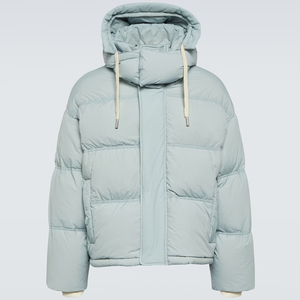 Vestes d'hiver décontractées pour hommes personnalisées OEM Manteau à capuche chaud et brillant Veste d'hiver à fermeture éclair - Product Image 1