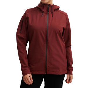 Veste polaire à capuche en softshell pour femme, respirante, avec doublure en élasthanne, épaisse et chaude - Product Image 1