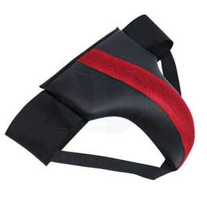 Durable Leather <b>Groin</b> <b>Guard</b> with Adjustable Straps Breathable & Lightweight for Boxing MMA Karate High Impact Sports Training - Product Image 2