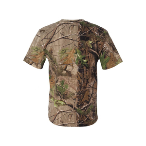 Fabricant de t-shirts pour hommes en coton 280 g/m² personnalisés Jungle Camo Real Tree Print pour le camping Répond à toutes les conditions - Product Image 3