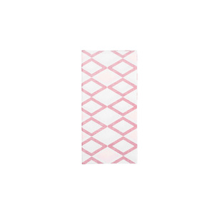 Serviettes blanches 48x48cm Tresmall à imprimé bordeaux, pliées 1/8, Bambulux Eco, 300 pièces, B2B - Product Image 1
