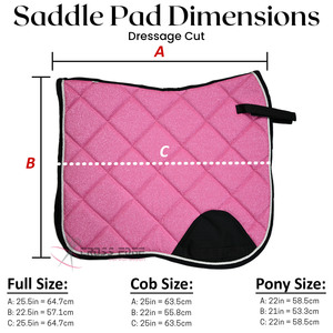 Tapis de selle de cheval équestre de haute qualité noyau en mousse élégant équestre respirant double couche Satin anti-dérapant équipement équestre - Product Image 2