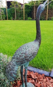 รูปปั้นน้ำพุทองแดงขนาดเท่าชีวิตรูปปั้นสำหรับตกแต่งบ้านของตกแต่งคริสต์มาสประติมากรรมนกกระทุงโบราณของตกแต่งบ้าน - Product Image 3